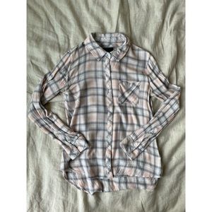 Rails Hunter Button-Up in Pink/Gray